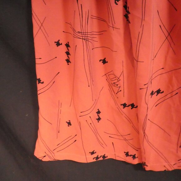 Handmade Loose Fit Abstract Print Lounge / Pajama Pants | 14 inch waist measured - Picture 15 of 16